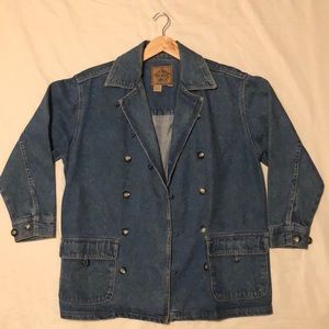Ami Alexandre Mattiussi Denim Jacket/Peacoat small